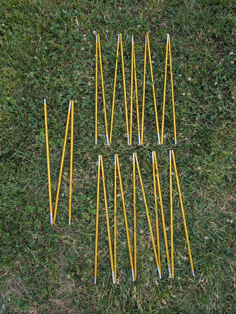 Stanové tyče dural - 2x 402cm