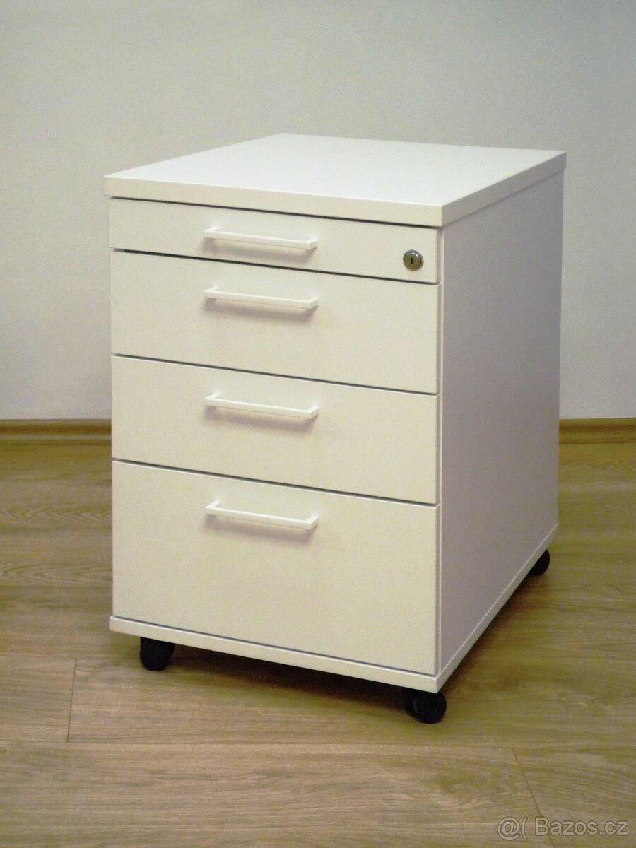 Zásuvkový kontejner bílý