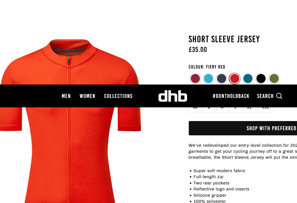 Pánský dres DHB short sleeve jersey 2, S