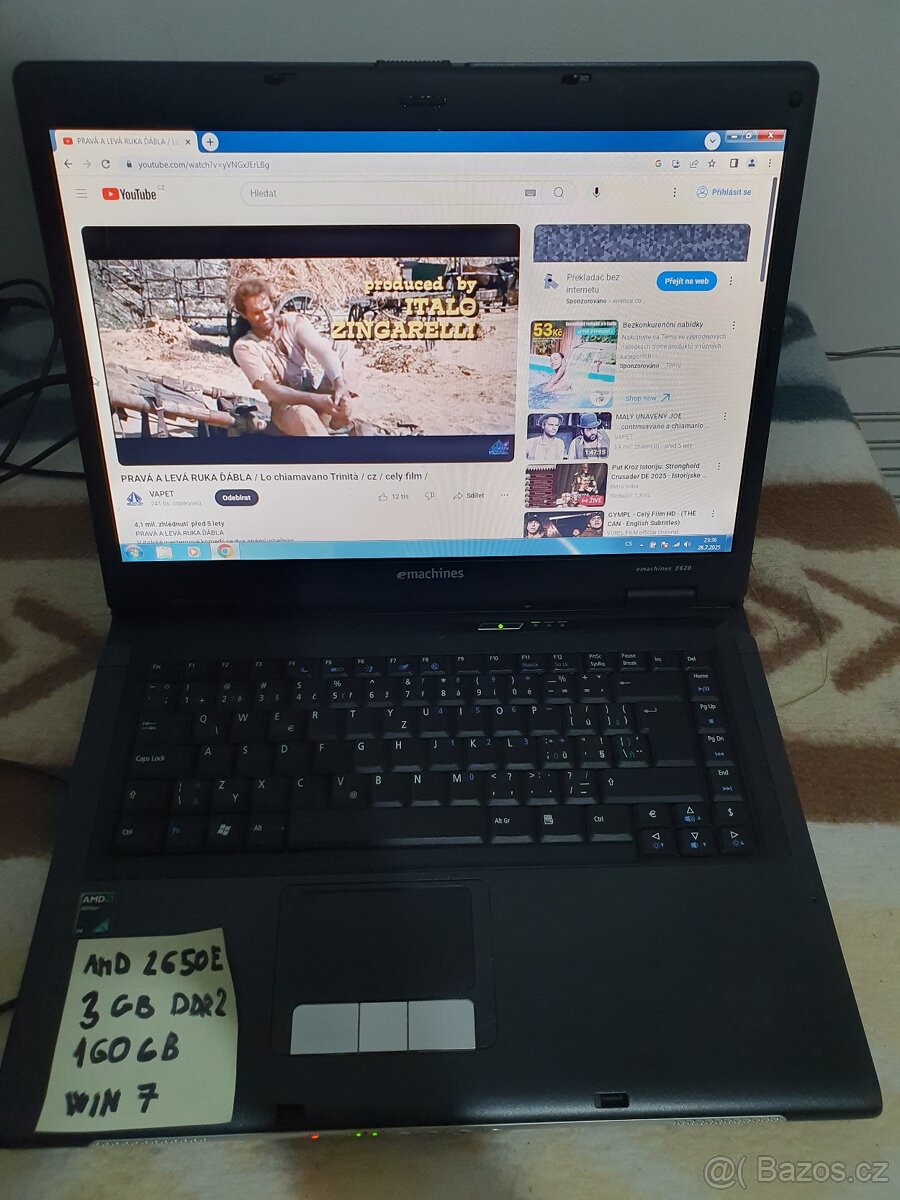 Acer eMachines E620, 3gb ddr2, 160gb disk, Win7