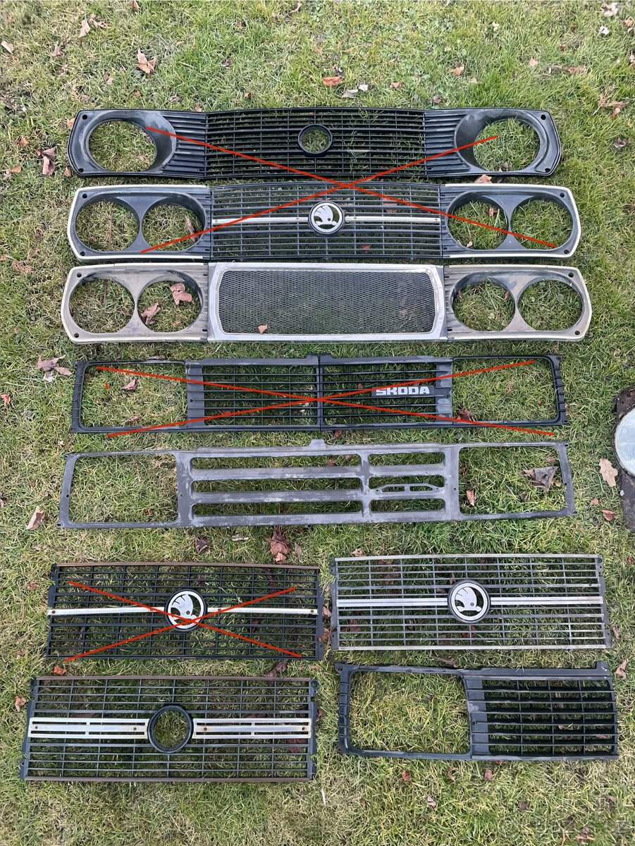 Přední masky Škoda 105/120