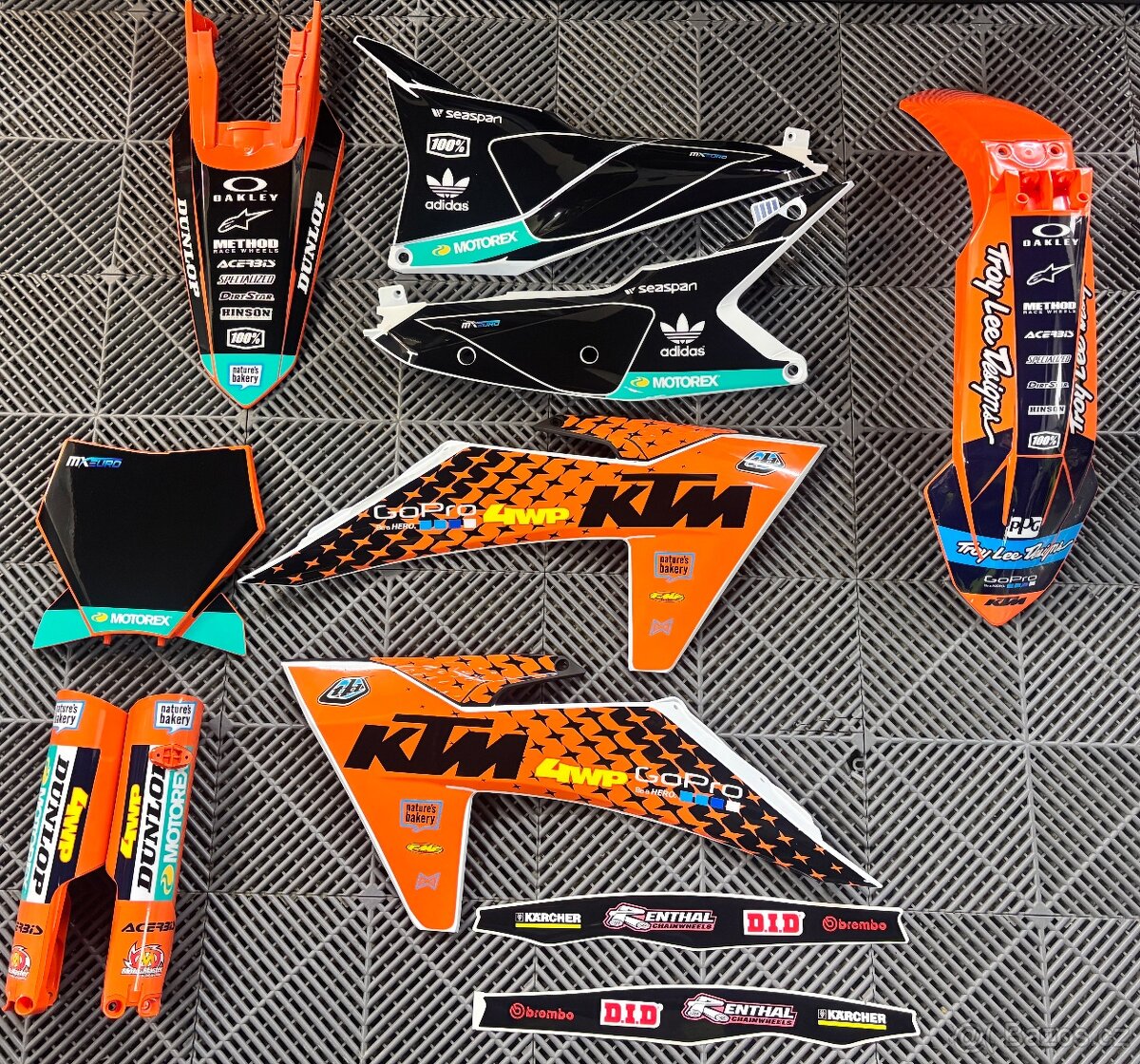 Motokrosové plasty na Ktm