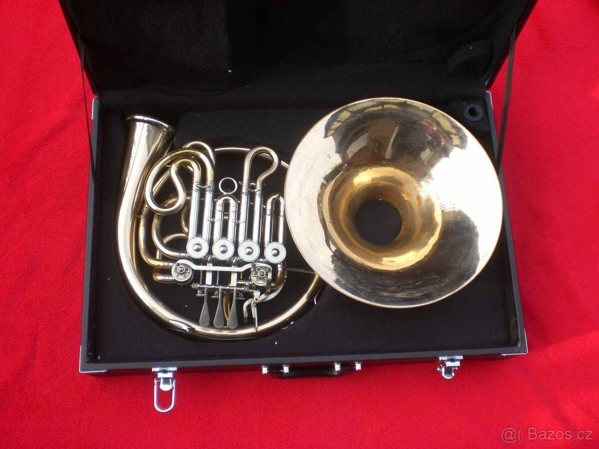 Lesní roh GEBR. ALEXANDER MAINZ Dvojitý roh s pouzdrem