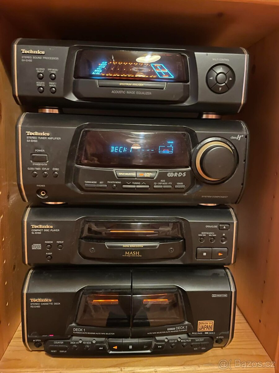 Hifi sestava Technics se dvěma reproduktory