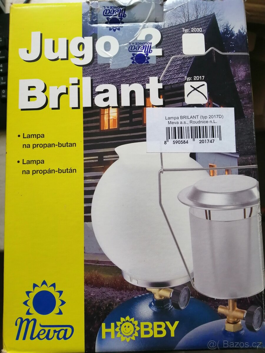 Lampa na propan butan Briliant, typ 2017D