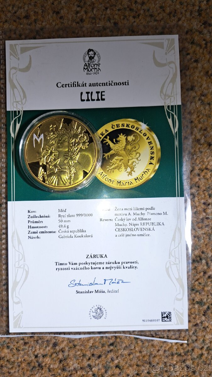 Mince Alfons Mucha Lilie