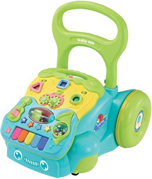 Dětské hrající edukační chodítko Baby Mix modré