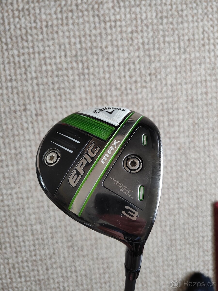 Dřevo Callaway Epic Max FW3 + cover