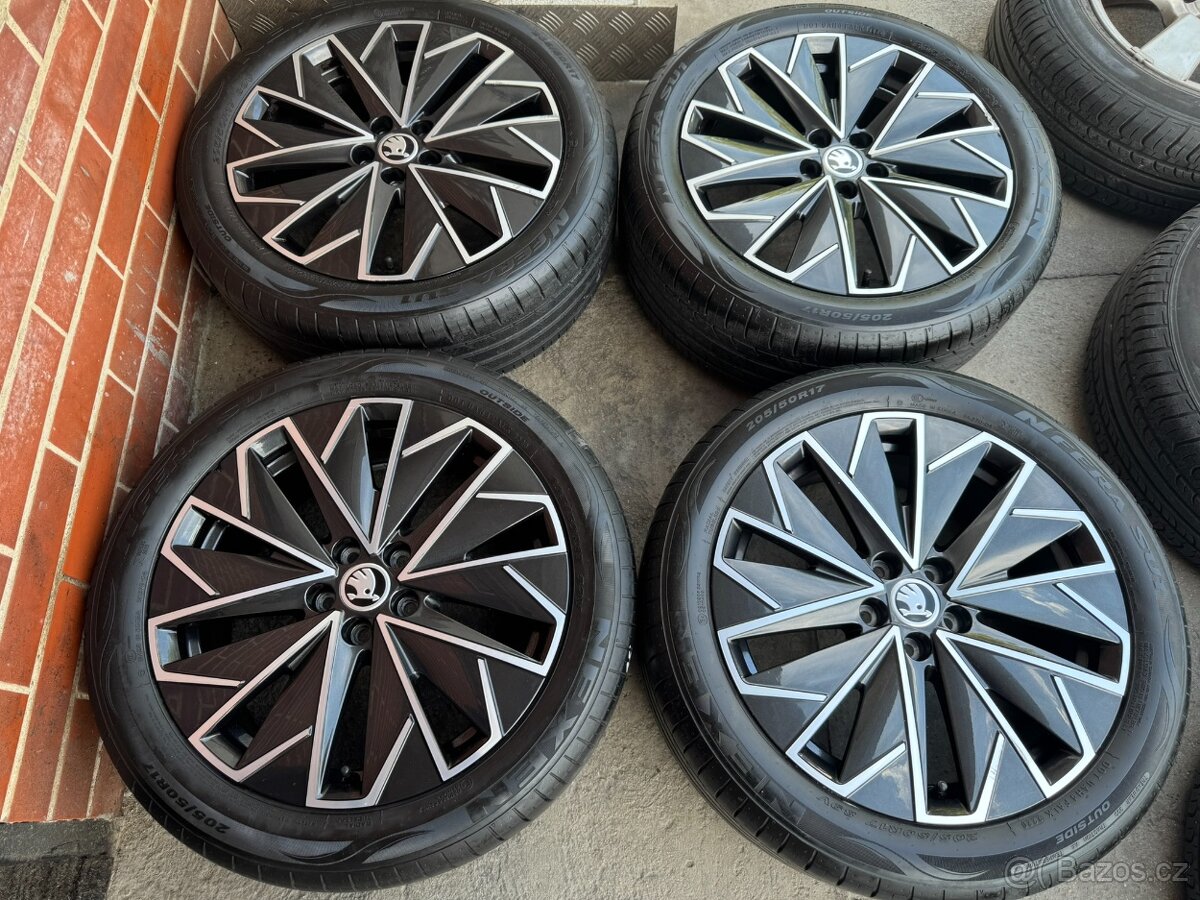 Alu 17" 5x100,škoda Propus letní 85% SCALA, Kamiq
