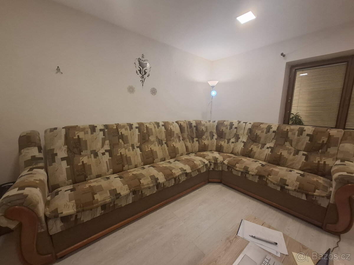 Rozkládací gauč s křeslem