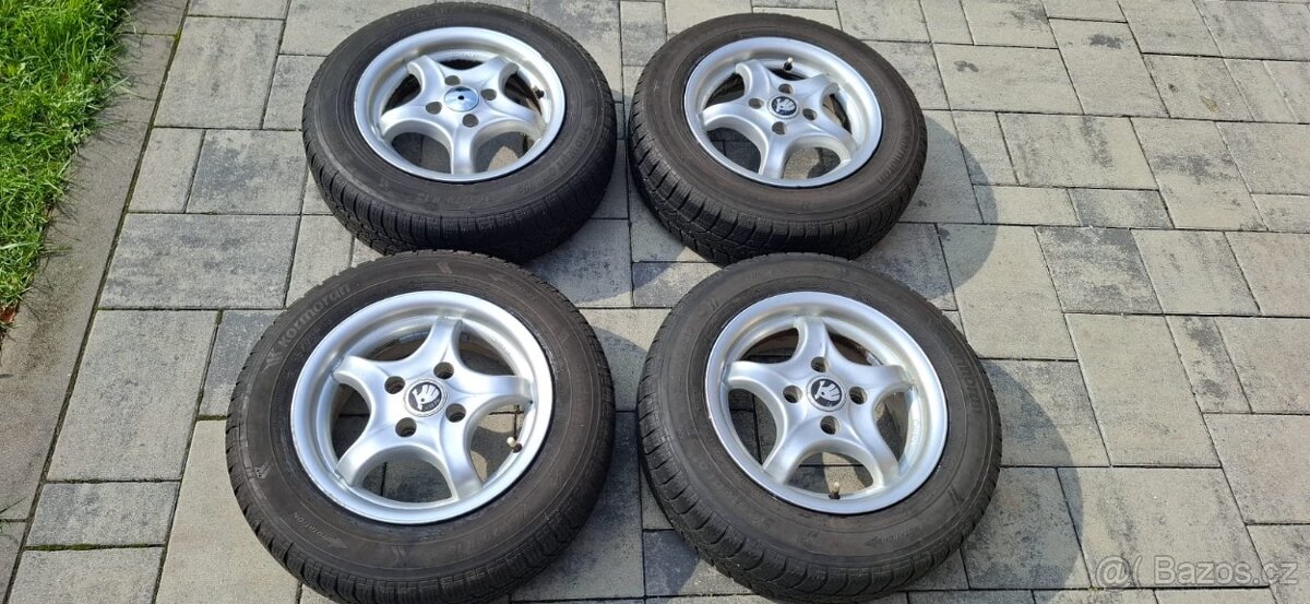 Alu disky včetně zimních pneu 165/70R 13