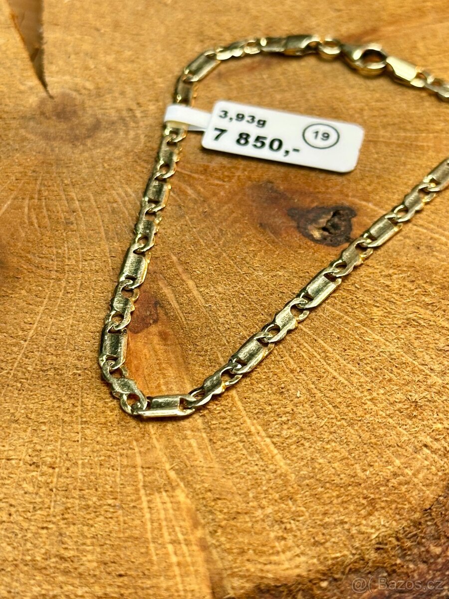 Zlatý náramek 3,93g