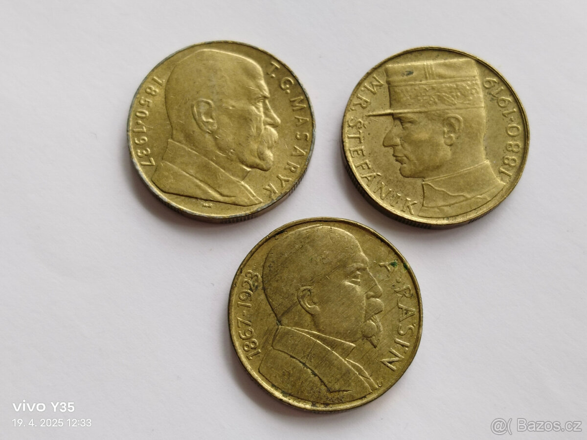 3x 10 korun 1990 - 1992 Československo