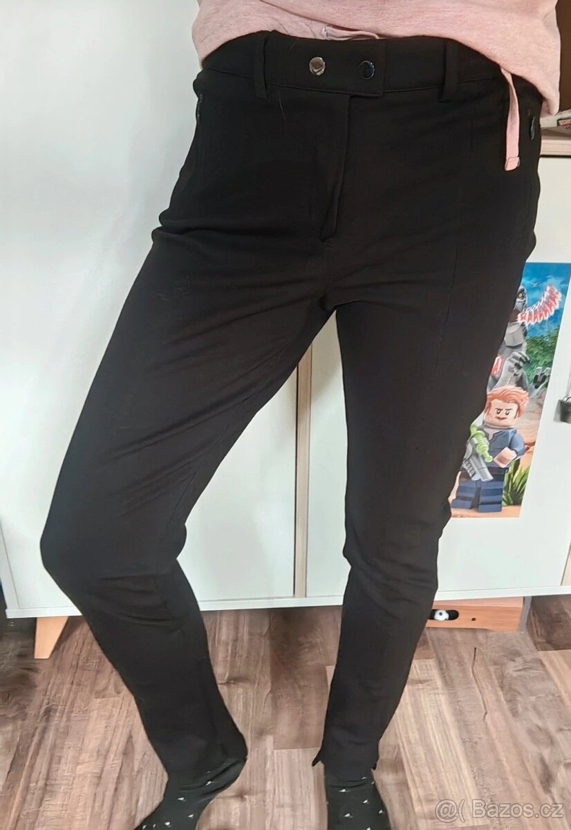 Společenské dámské černé kalhoty