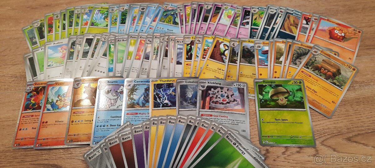 Pokémon karty Black Bolt kompletní obyčejné