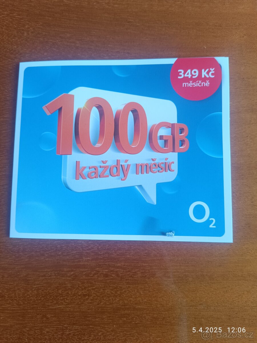 Datamanie 100 GB s kreditem 300 Kč