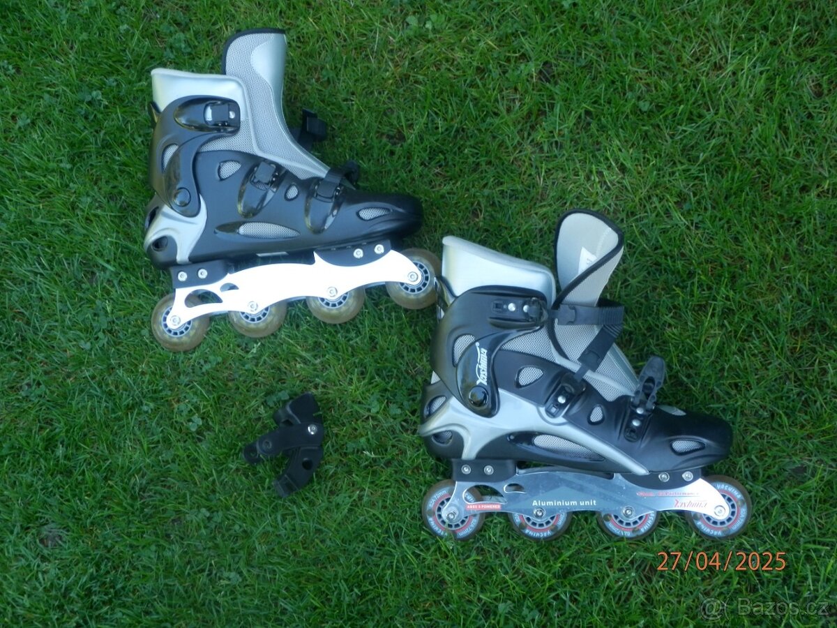 Nové Inline brusle 4x jeté. velikost 47/48