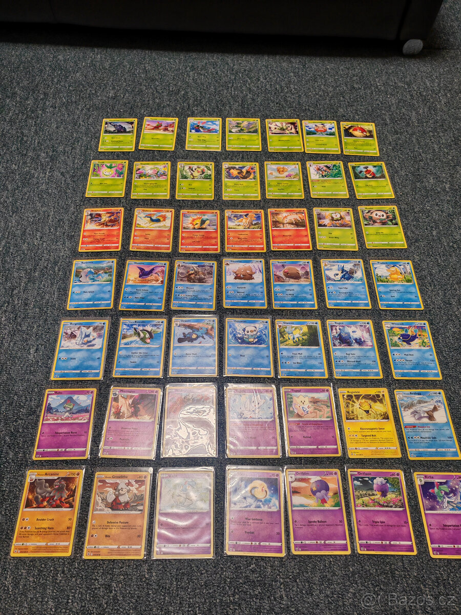 Pokémon karty z edic 2021/22/23 a 25 celebration 175 kusů