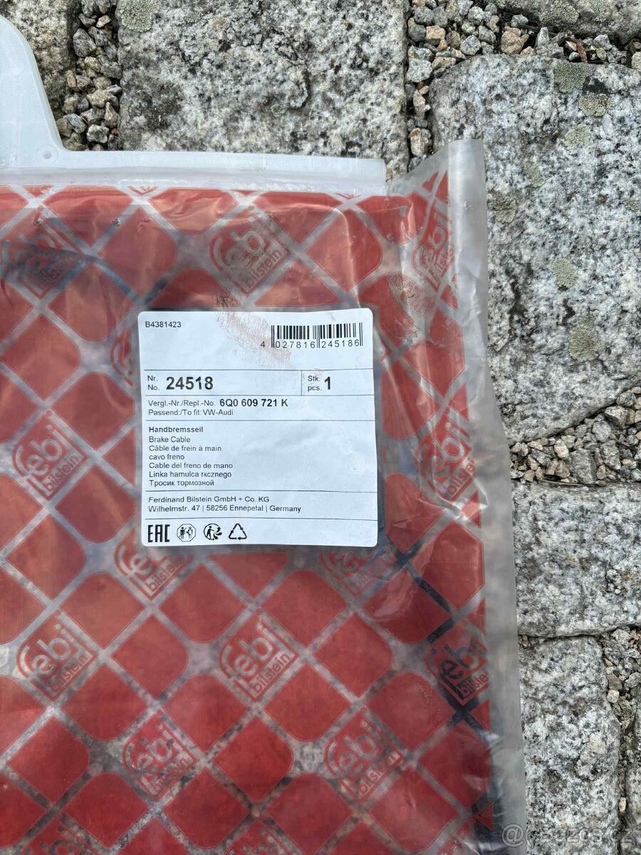 FEBI 2X - parkovací brzda FB 24518 ( Fabia, Ibiza, Polo )