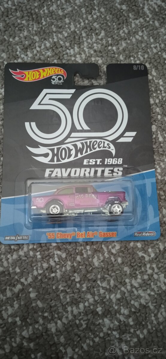 Hot wheels autíčko 55 Chevy Bel Air Gasser 50 th Anniversary