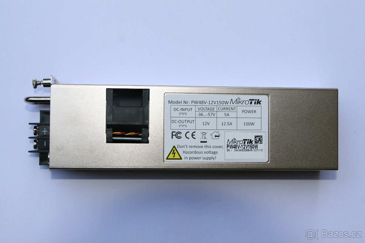 MikroTik PW48V-12V150W - Použitý (1 rok)