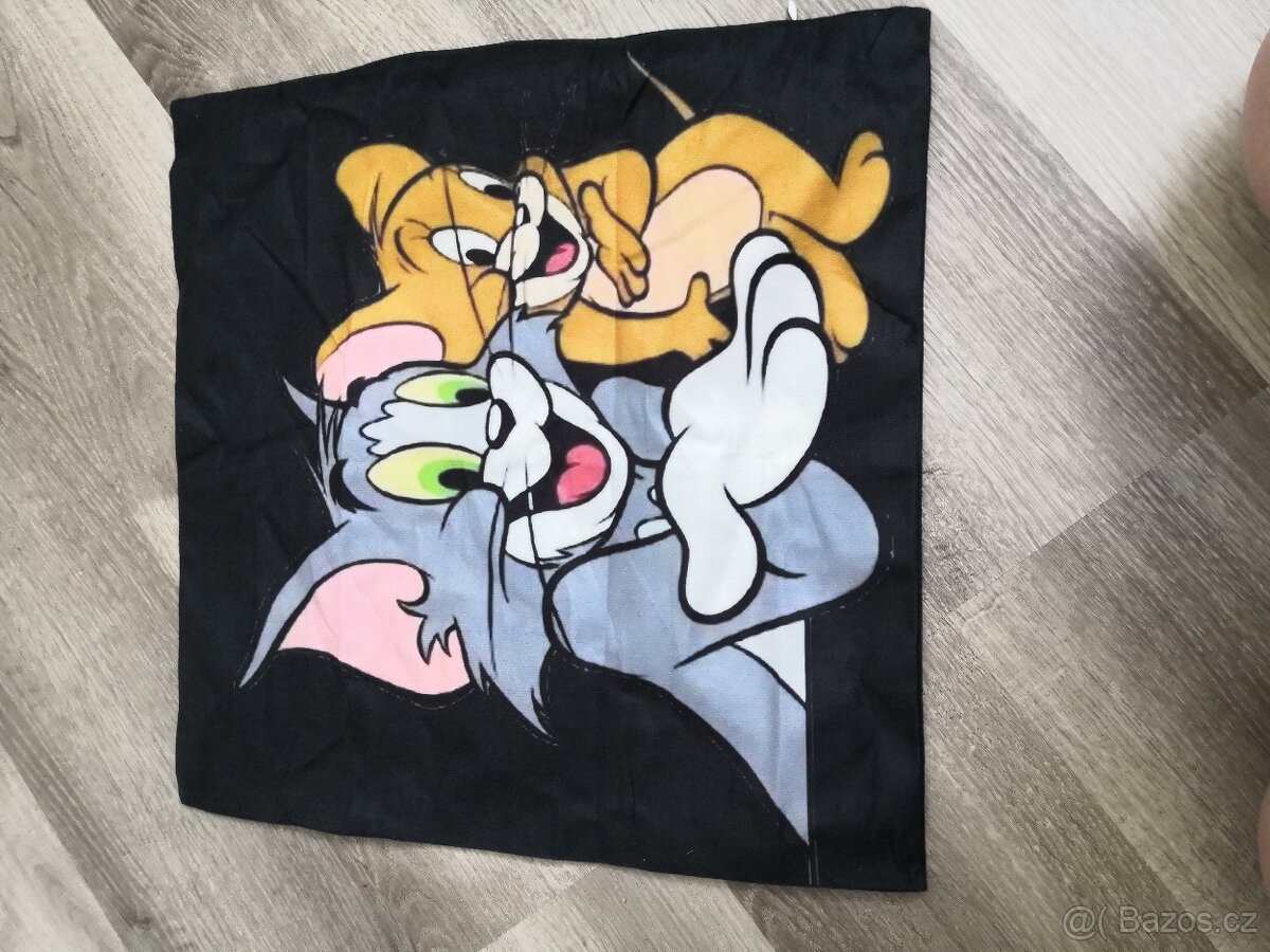 Nový Povlak na Polštářek Tom a Jerry 45cm x 45cm
