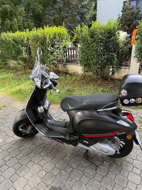 Vespa Sprint S125, Nero Convinto matt