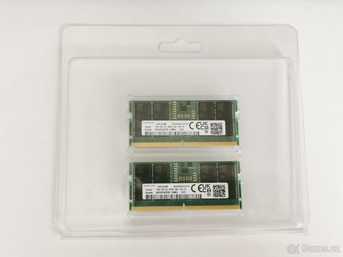 Paměť SODIMM 32GB (2x16GB) DDR5 5600MHz SAMSUNG, nové