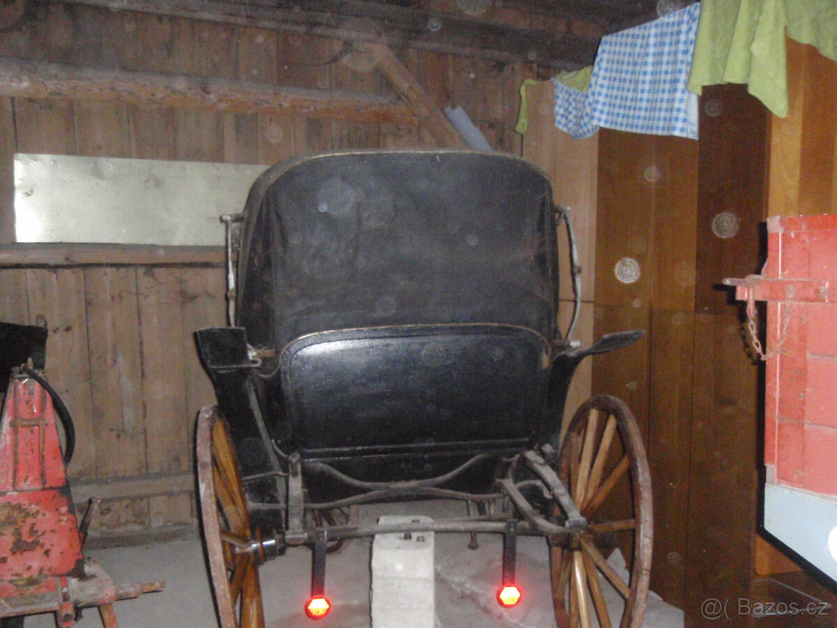 Koňský kočár + sáně