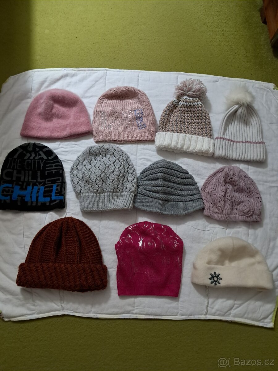 Dámské, dívčí zimní čepice