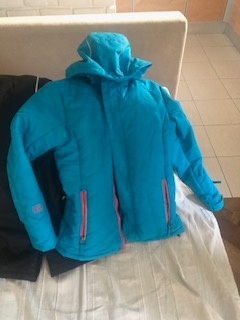 Lyzarská bunda Hannah vel. 164/lyz kalhoty 158 cerné