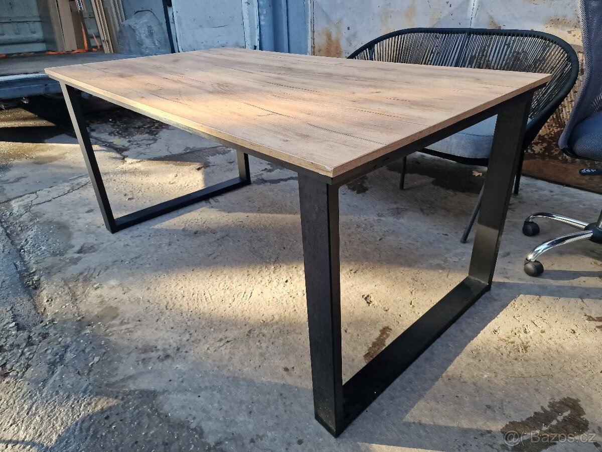 Stůl Jídelní Kov Lamino 90x160 výška 76 cm