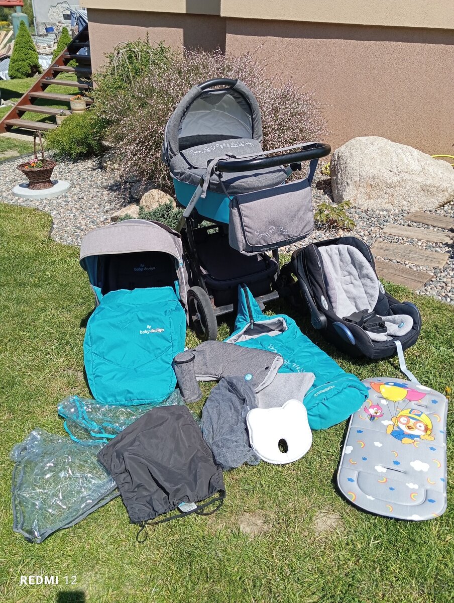 Kočárek baby design - trojkombinace