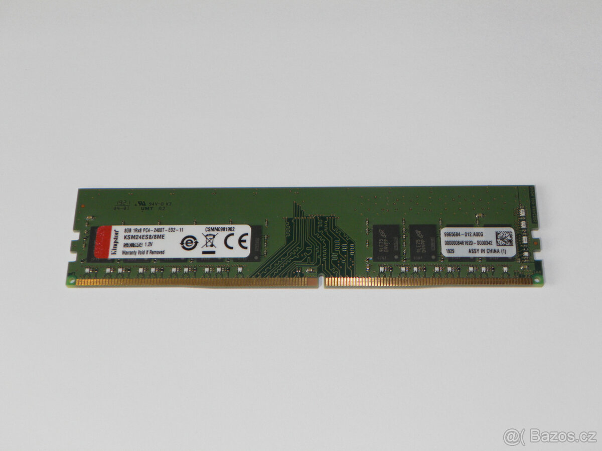 Operační paměť RAM DDR4 8 GB ECC 2400T