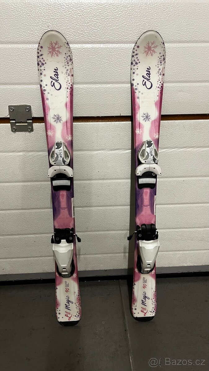 Lyže Elan 90 cm + rostouci lyžáky Roces EU 25-29