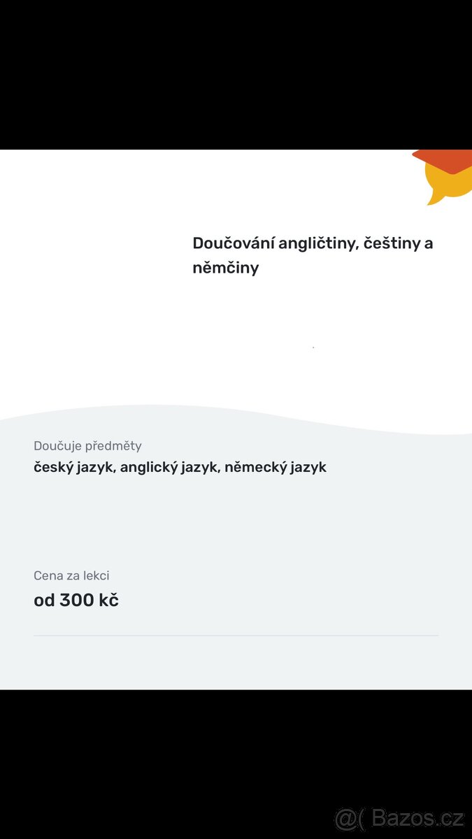 Doučování ČJ, AJ, NJ