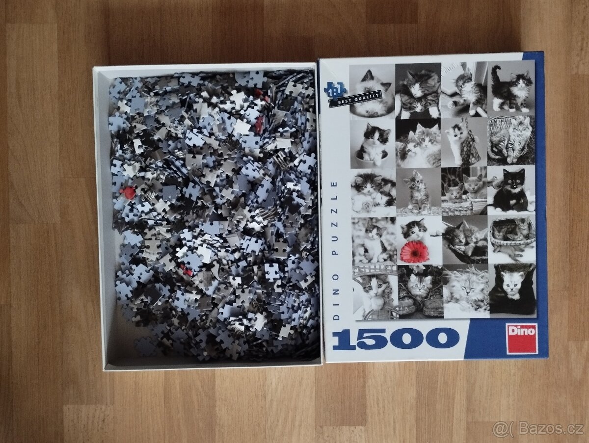 PUZZLE motiv kočiček 1500 dílků