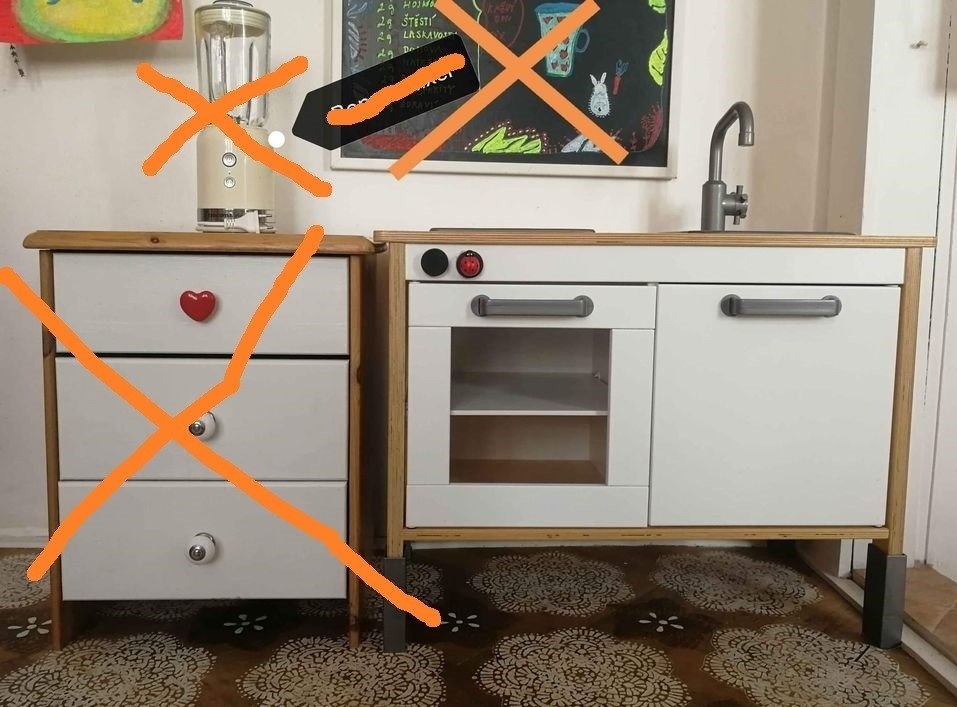 Dřevěná kuchyňka Ikea DUKTING