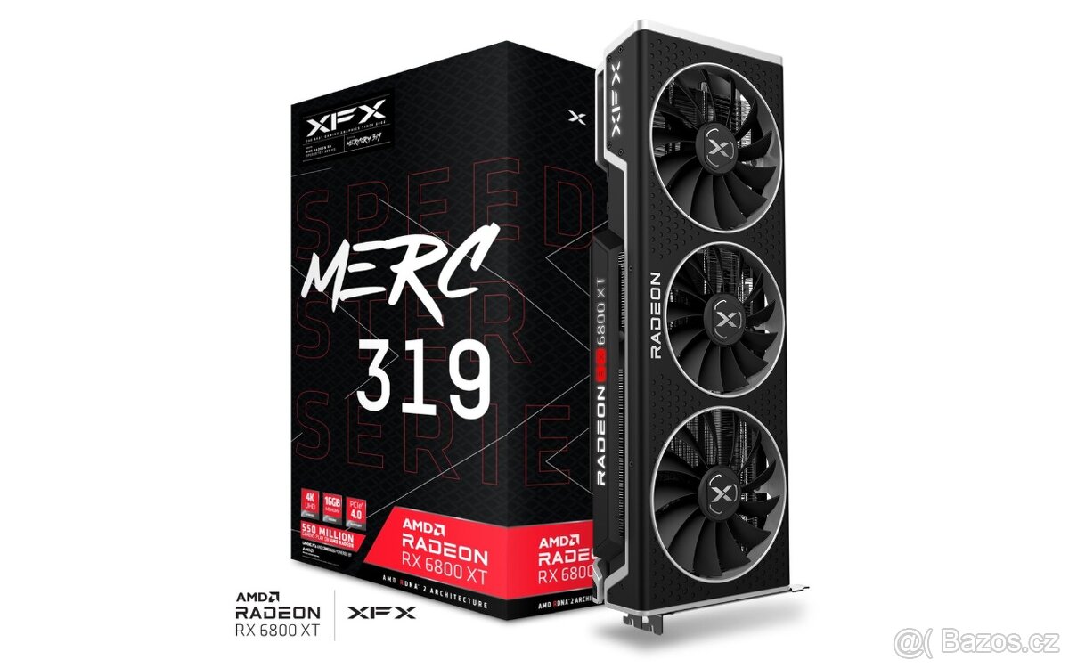 XFX Radeon RX 6800 XT Speedster MERC 319 16GB - záruka