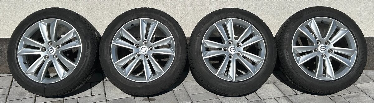 Komplet sada VOLVO R17 5x108 + Zimni pneu Continental