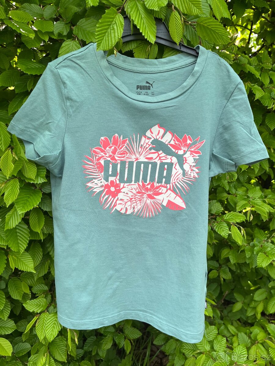 Dívčí zelené tričko Puma vel. 140