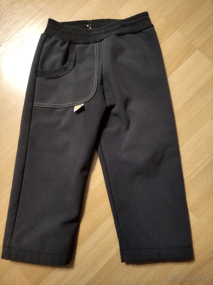 Zateplené softshelové kalhoty vel. 92/98