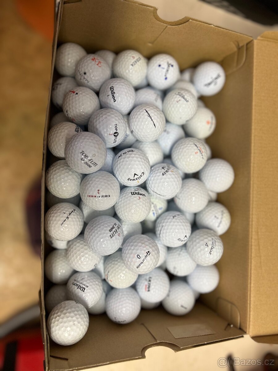 90ks golfových míčků