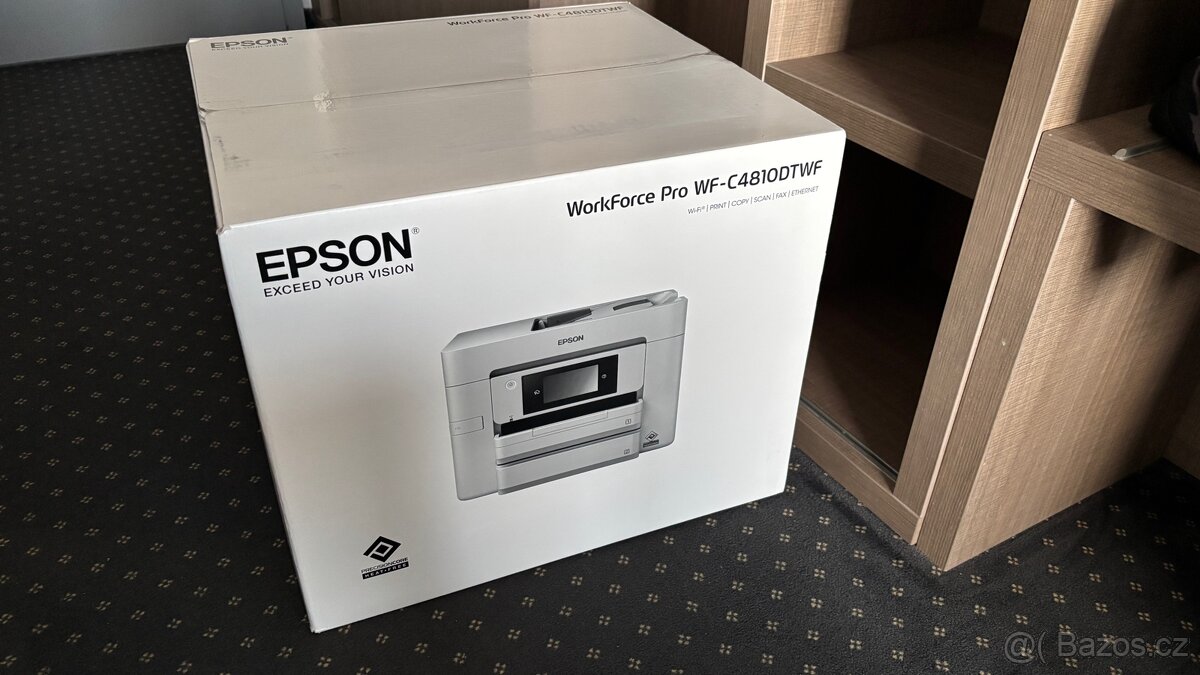 Nova zabalená tiskárna Epson WorkForce Pro WF-C4810DTWF