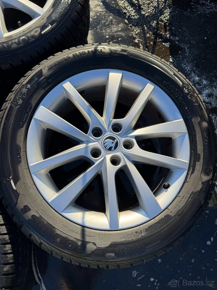 Alu kola Škoda Kodiaq 235/55/18 zimní 8,5mm