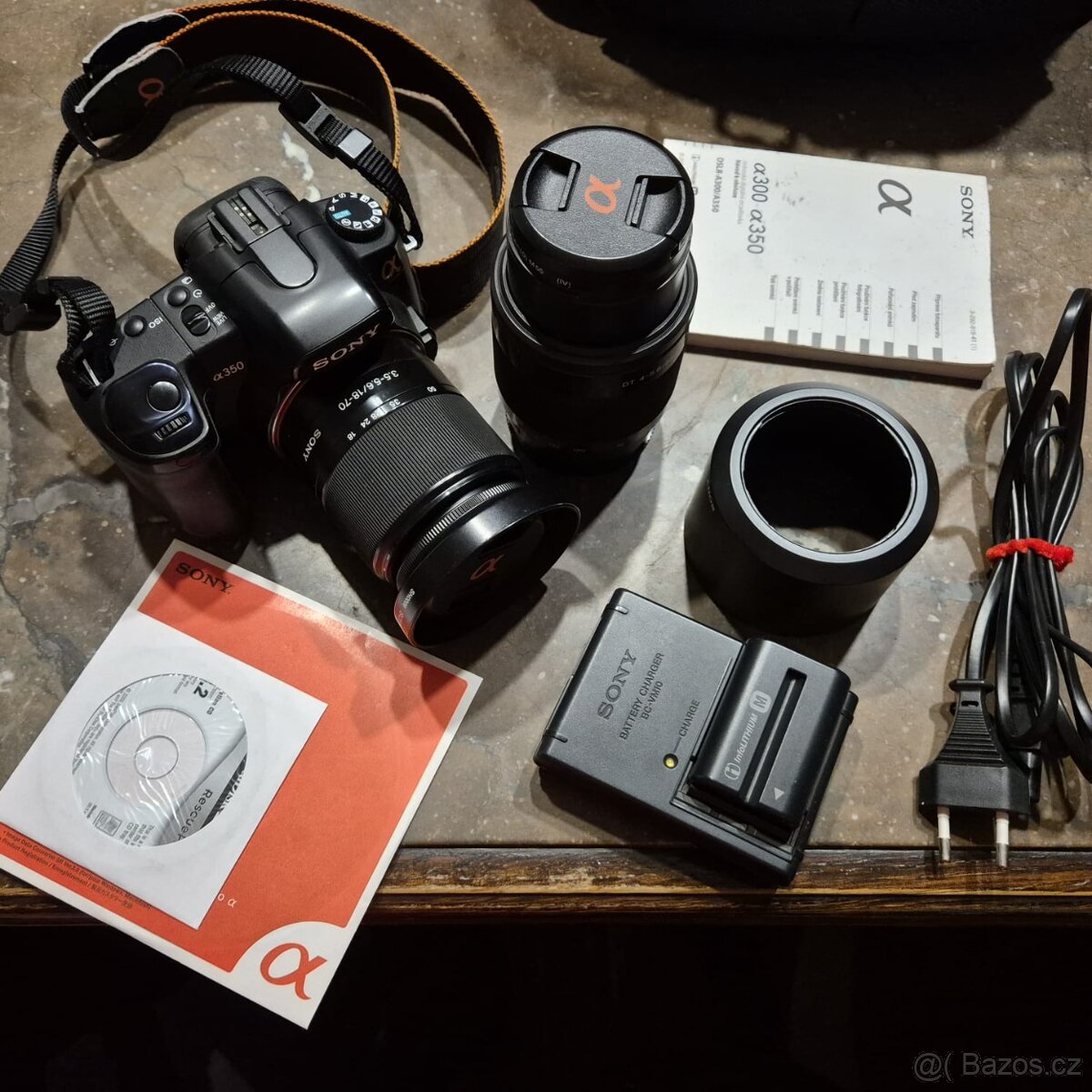 Digitální fotoaparát Sony Alpha A 350 příslušenství