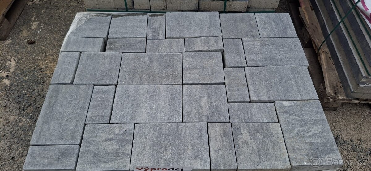 Výprodej - dlažba zámková Kombi RULA 8cm