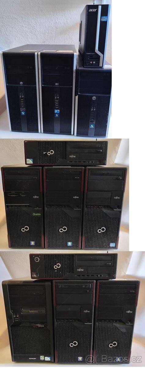 12ks PC s i3 / HDD 250Gb / 4Gb RAM mix