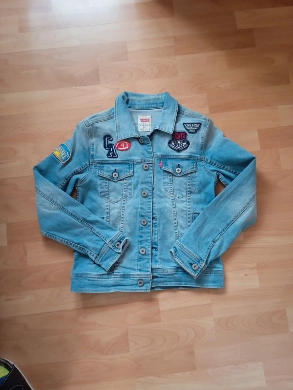 Frajerká riflova bunda zn. Levis vel. 152/158