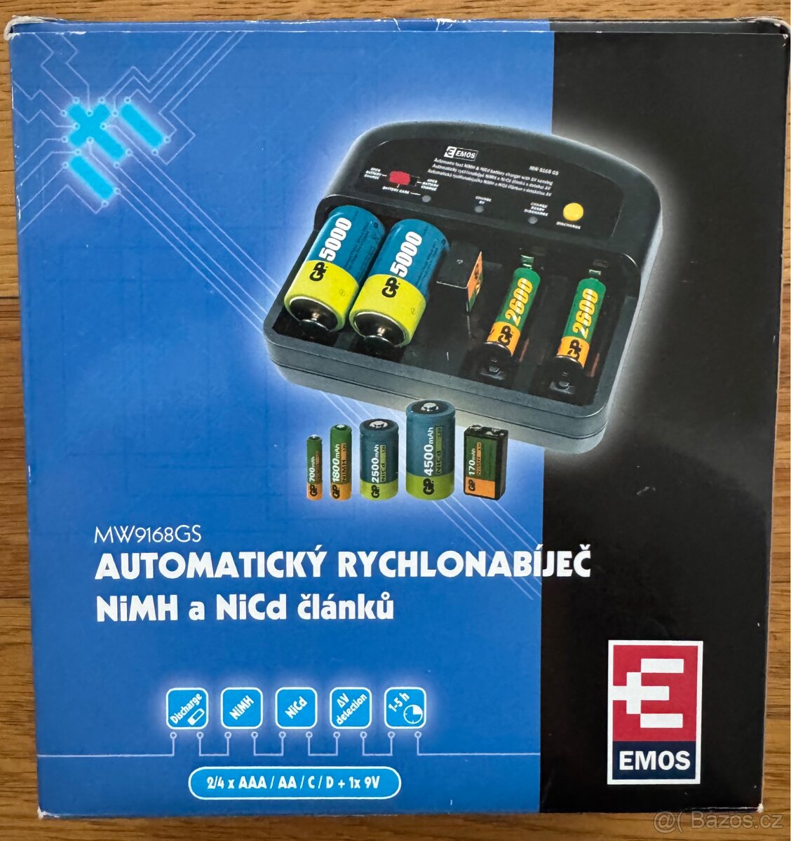 Nabíječka baterií EMOS MW9168GS